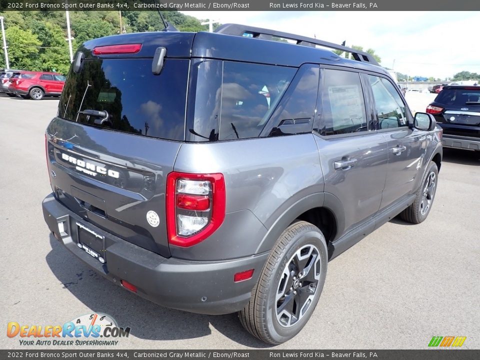 2022 Ford Bronco Sport Outer Banks 4x4 Carbonized Gray Metallic / Ebony/Roast Photo #8