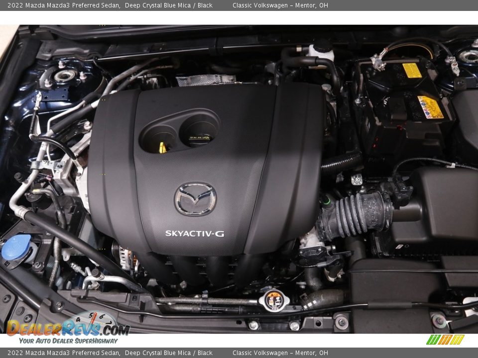 2022 Mazda Mazda3 Preferred Sedan Deep Crystal Blue Mica / Black Photo #25