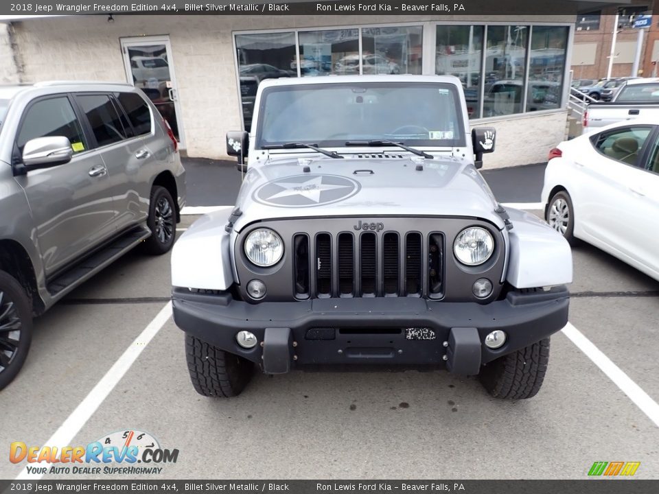 2018 Jeep Wrangler Freedom Edition 4x4 Billet Silver Metallic / Black Photo #2