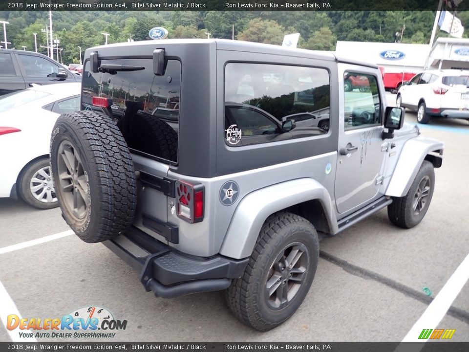 2018 Jeep Wrangler Freedom Edition 4x4 Billet Silver Metallic / Black Photo #4