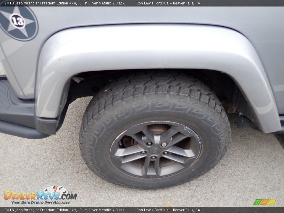 2018 Jeep Wrangler Freedom Edition 4x4 Billet Silver Metallic / Black Photo #5