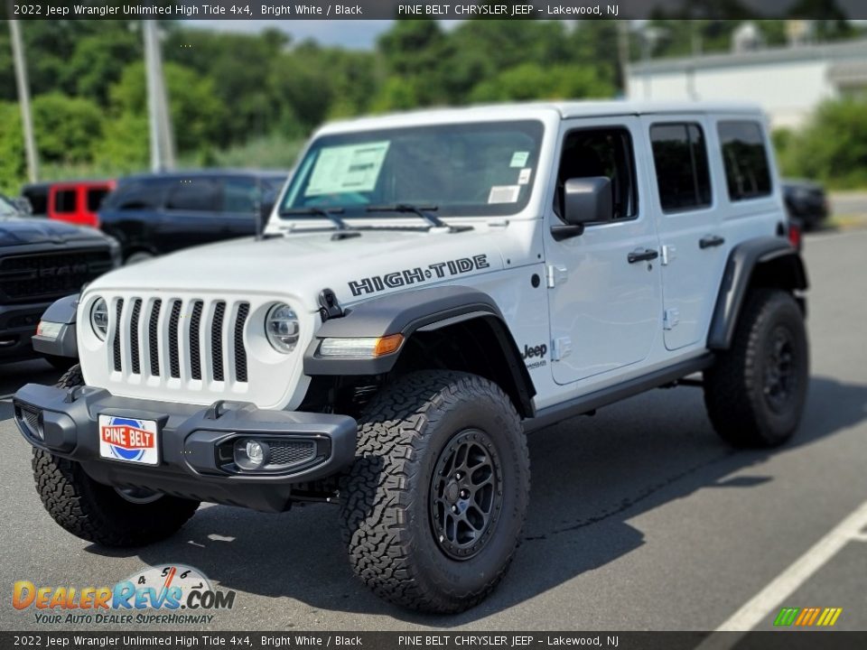 2022 Jeep Wrangler Unlimited High Tide 4x4 Bright White / Black Photo #1