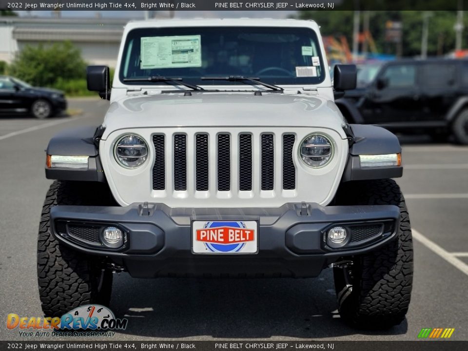 2022 Jeep Wrangler Unlimited High Tide 4x4 Bright White / Black Photo #2