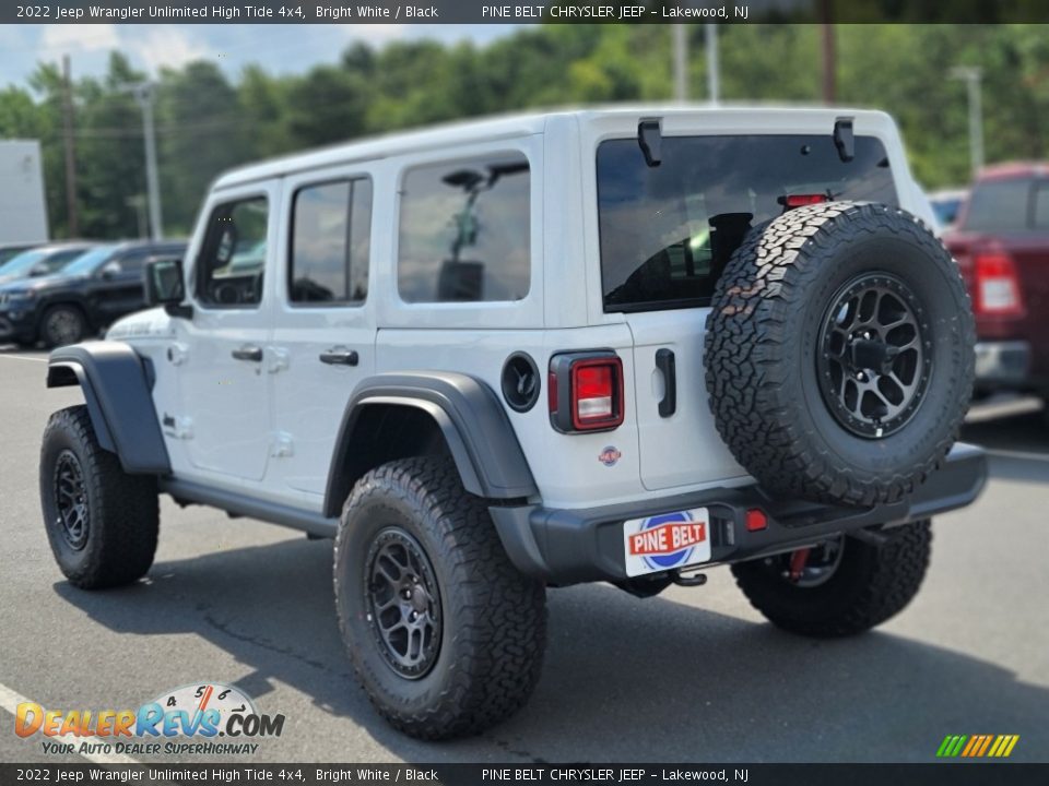 2022 Jeep Wrangler Unlimited High Tide 4x4 Bright White / Black Photo #6