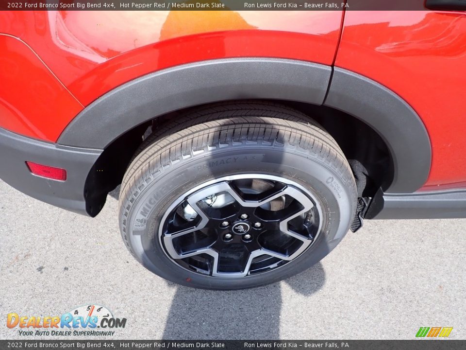 2022 Ford Bronco Sport Big Bend 4x4 Hot Pepper Red / Medium Dark Slate Photo #9