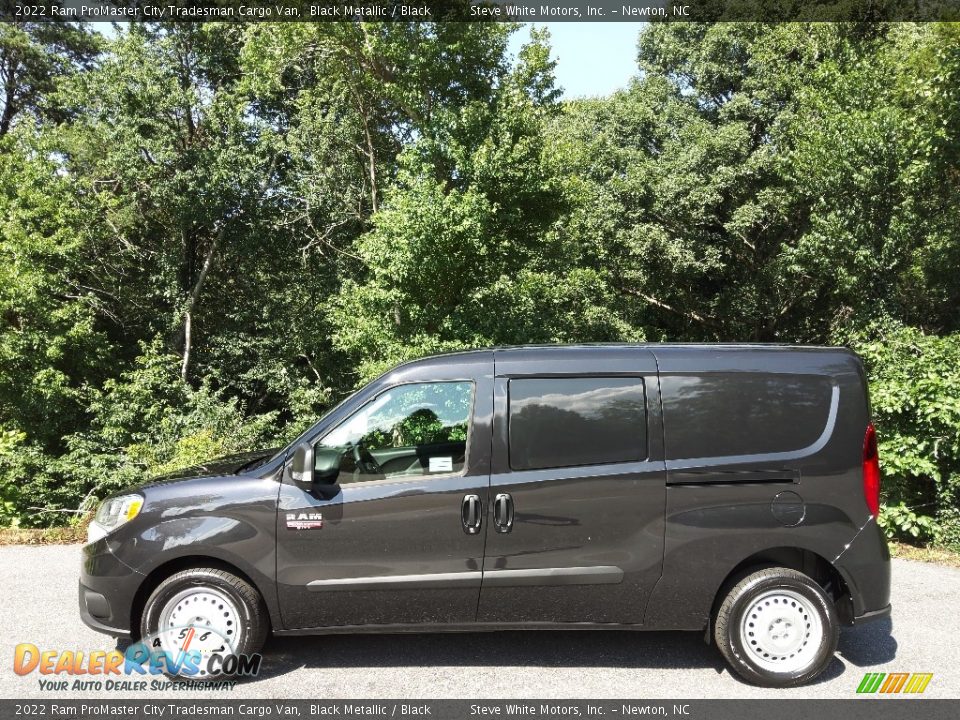 Black Metallic 2022 Ram ProMaster City Tradesman Cargo Van Photo #1