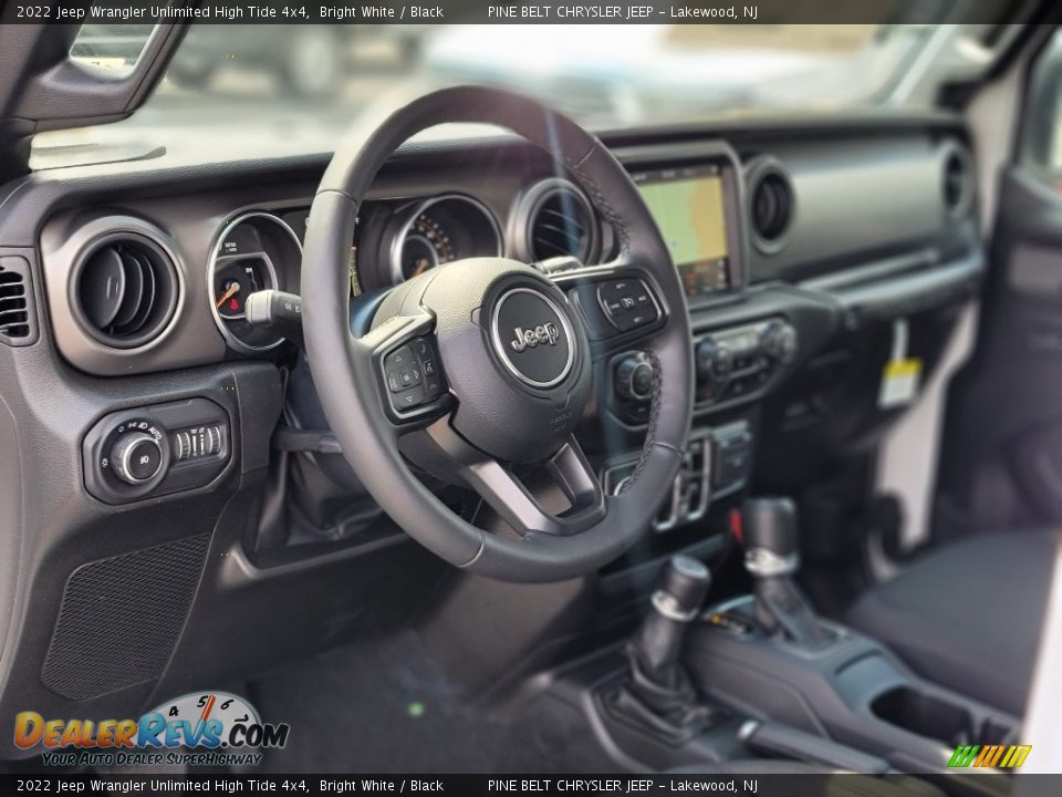 2022 Jeep Wrangler Unlimited High Tide 4x4 Bright White / Black Photo #8