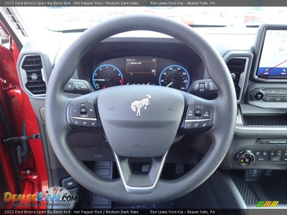 2022 Ford Bronco Sport Big Bend 4x4 Hot Pepper Red / Medium Dark Slate Photo #19