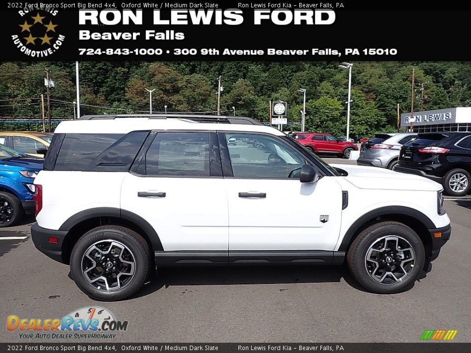 2022 Ford Bronco Sport Big Bend 4x4 Oxford White / Medium Dark Slate Photo #1