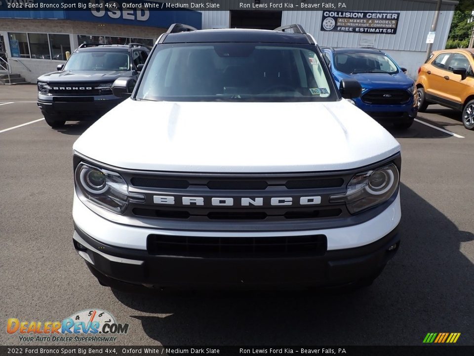 2022 Ford Bronco Sport Big Bend 4x4 Oxford White / Medium Dark Slate Photo #3