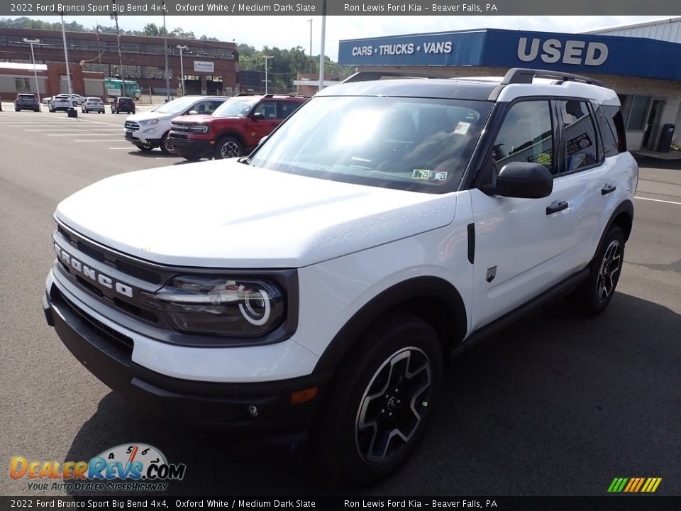 2022 Ford Bronco Sport Big Bend 4x4 Oxford White / Medium Dark Slate Photo #4