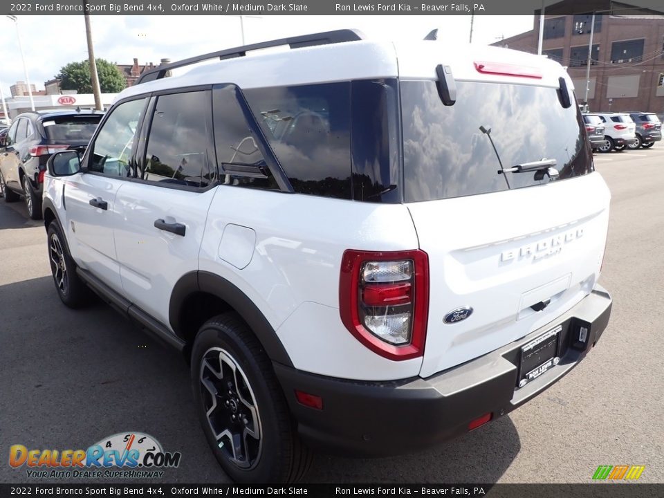 2022 Ford Bronco Sport Big Bend 4x4 Oxford White / Medium Dark Slate Photo #6