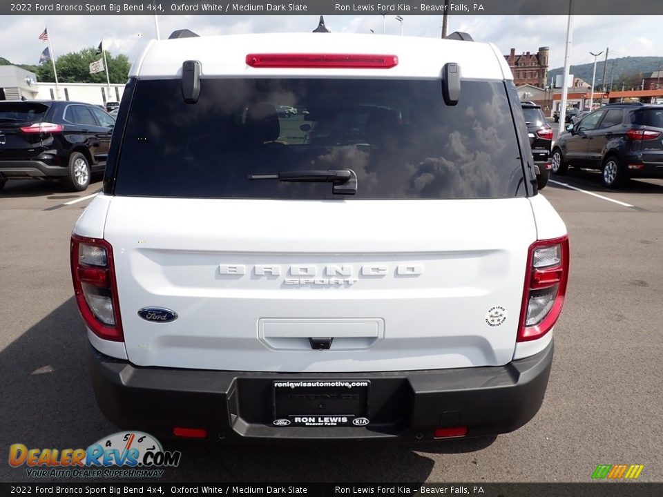 2022 Ford Bronco Sport Big Bend 4x4 Oxford White / Medium Dark Slate Photo #7