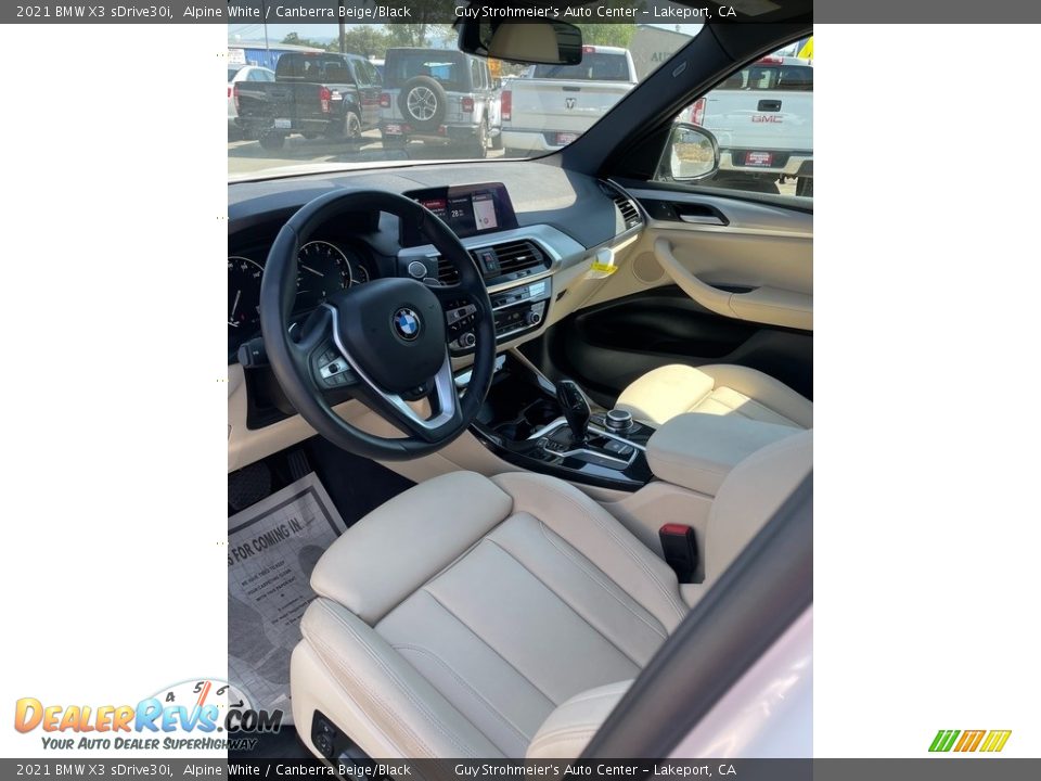 Front Seat of 2021 BMW X3 sDrive30i Photo #9