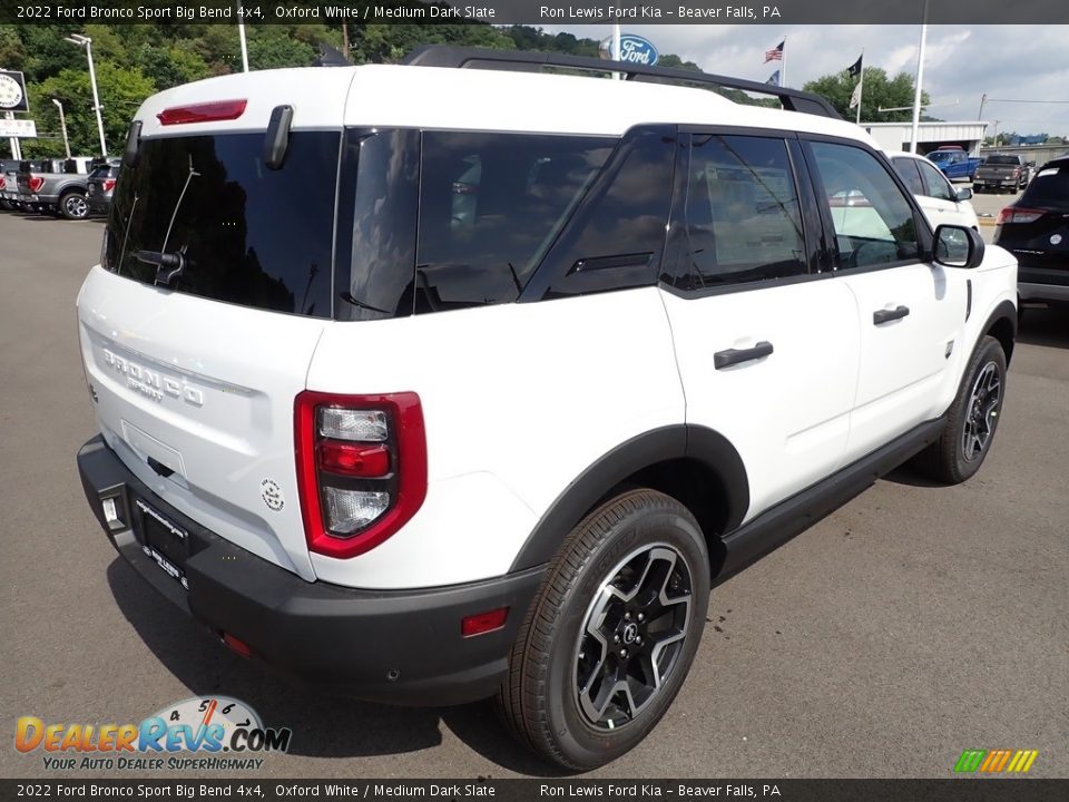 2022 Ford Bronco Sport Big Bend 4x4 Oxford White / Medium Dark Slate Photo #8