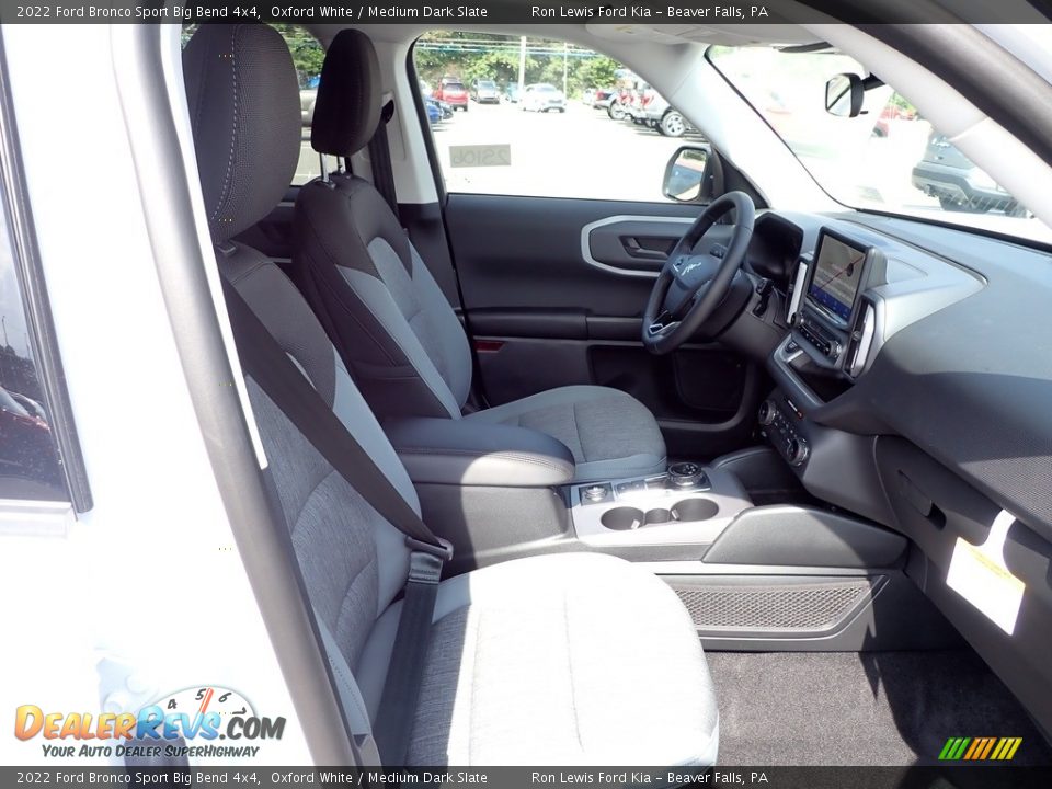 2022 Ford Bronco Sport Big Bend 4x4 Oxford White / Medium Dark Slate Photo #11