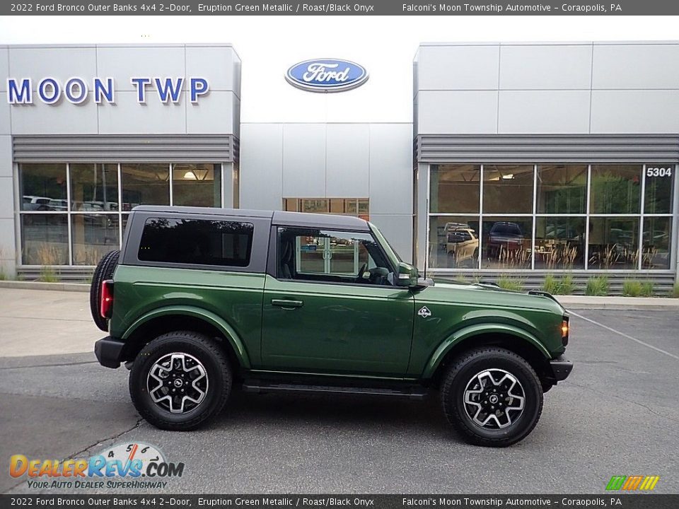 2022 Ford Bronco Outer Banks 4x4 2-Door Eruption Green Metallic / Roast/Black Onyx Photo #1