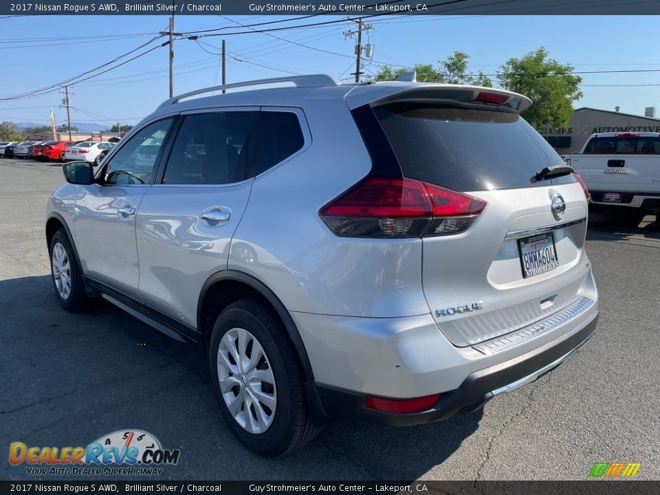 2017 Nissan Rogue S AWD Brilliant Silver / Charcoal Photo #7