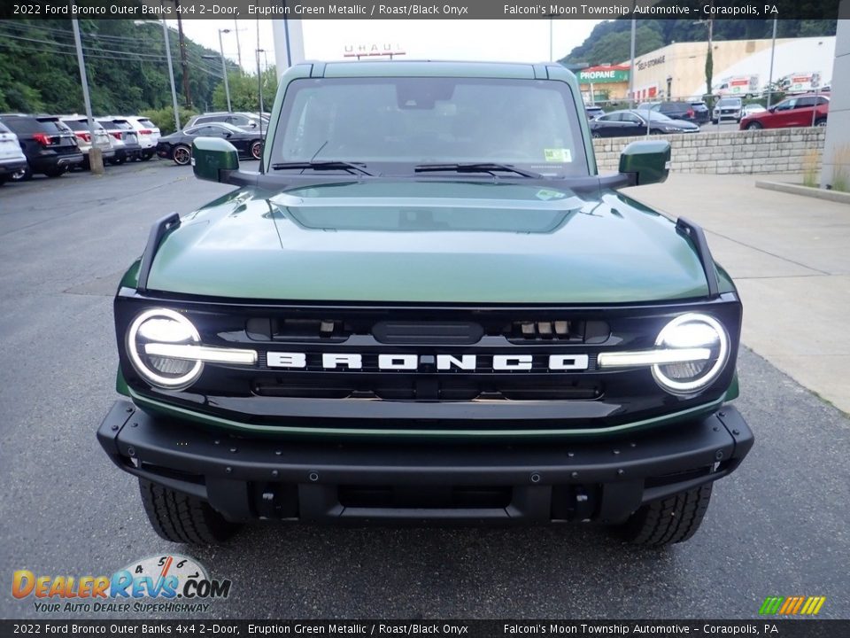 2022 Ford Bronco Outer Banks 4x4 2-Door Eruption Green Metallic / Roast/Black Onyx Photo #8