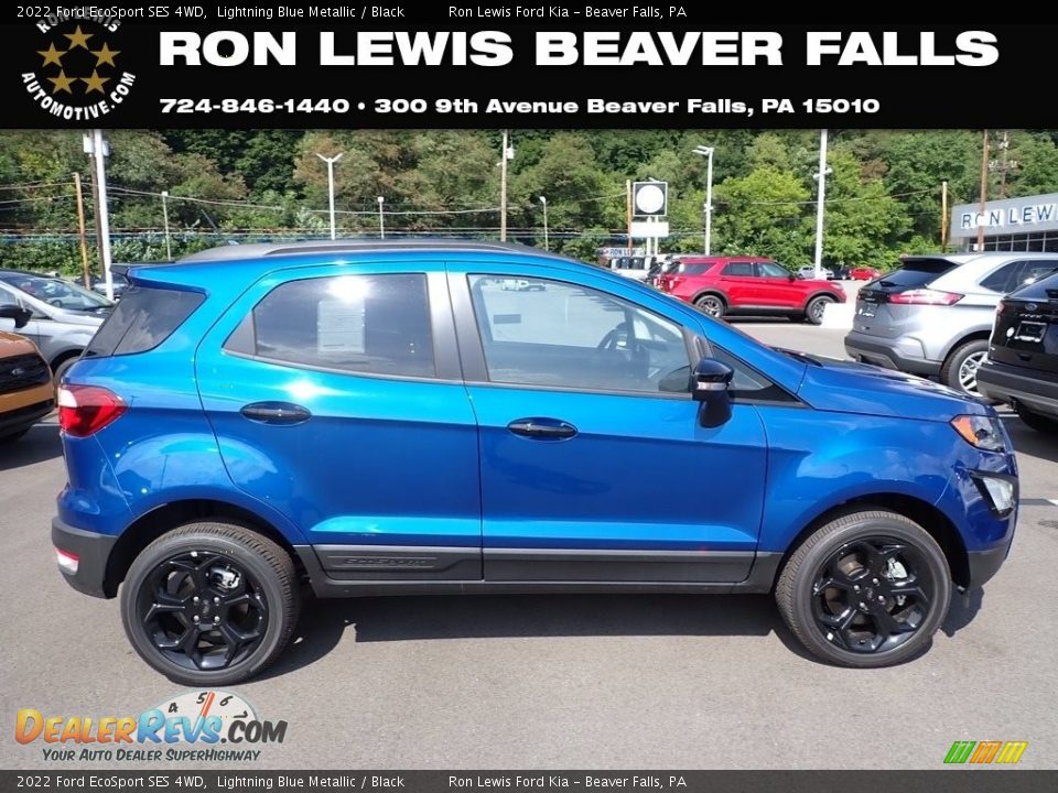 2022 Ford EcoSport SES 4WD Lightning Blue Metallic / Black Photo #1