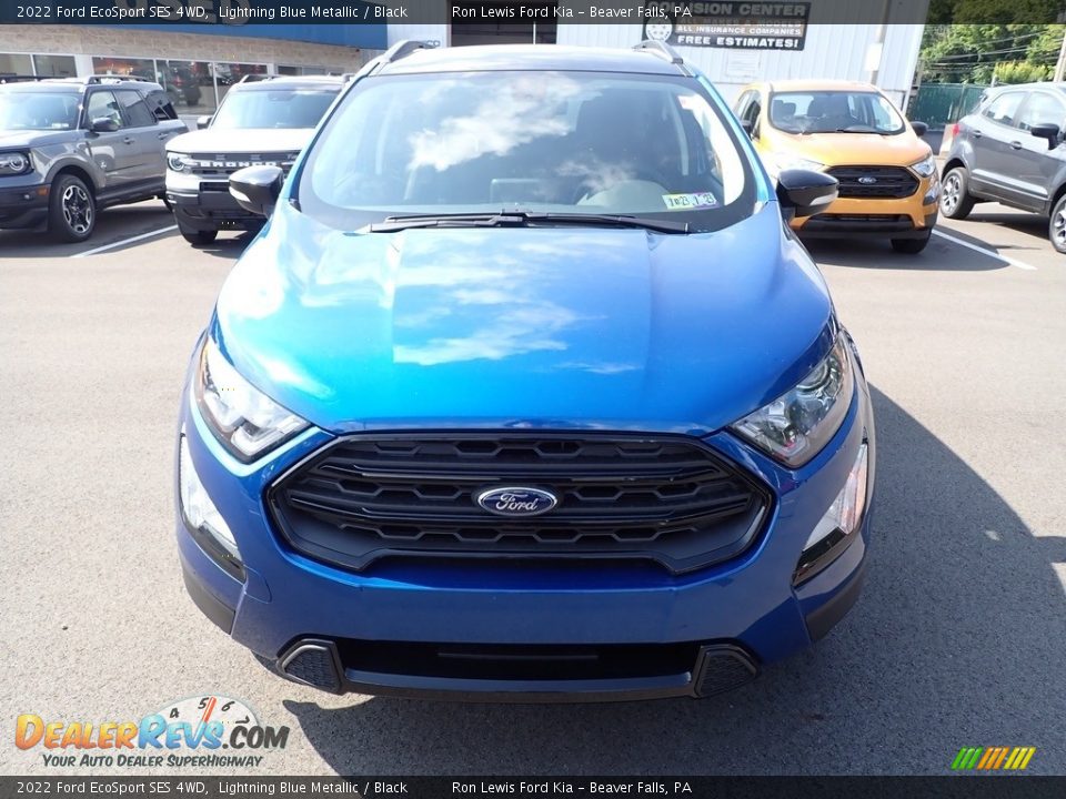 2022 Ford EcoSport SES 4WD Lightning Blue Metallic / Black Photo #3