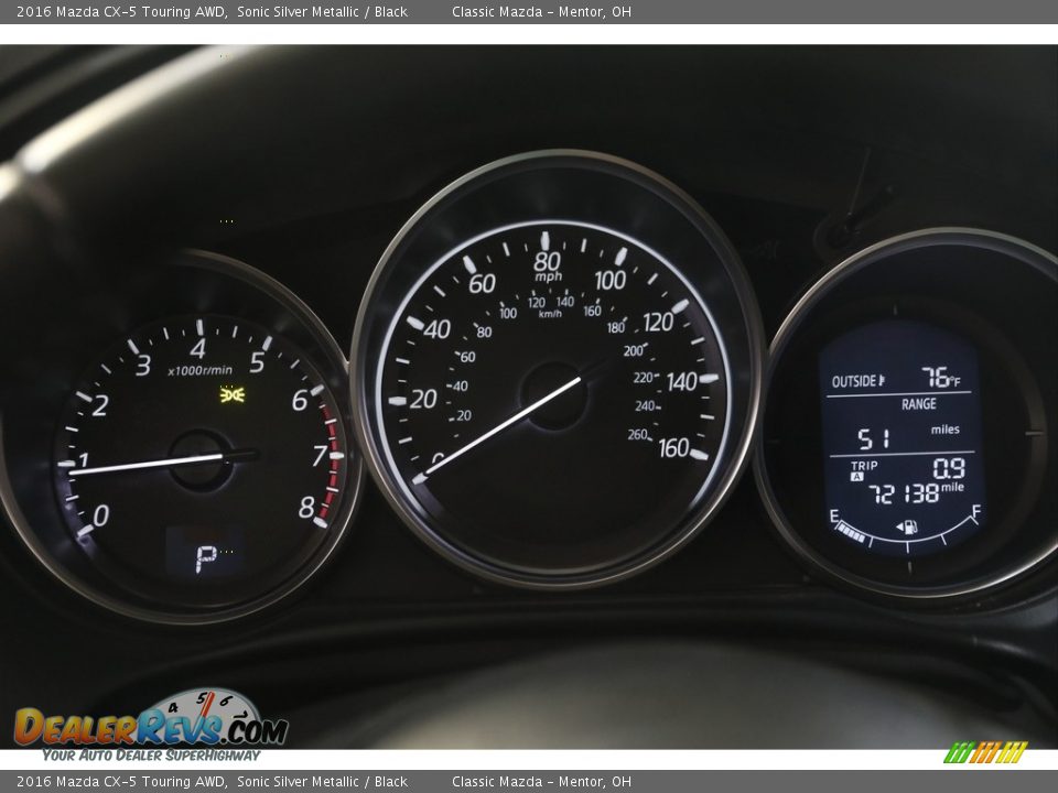 2016 Mazda CX-5 Touring AWD Sonic Silver Metallic / Black Photo #8