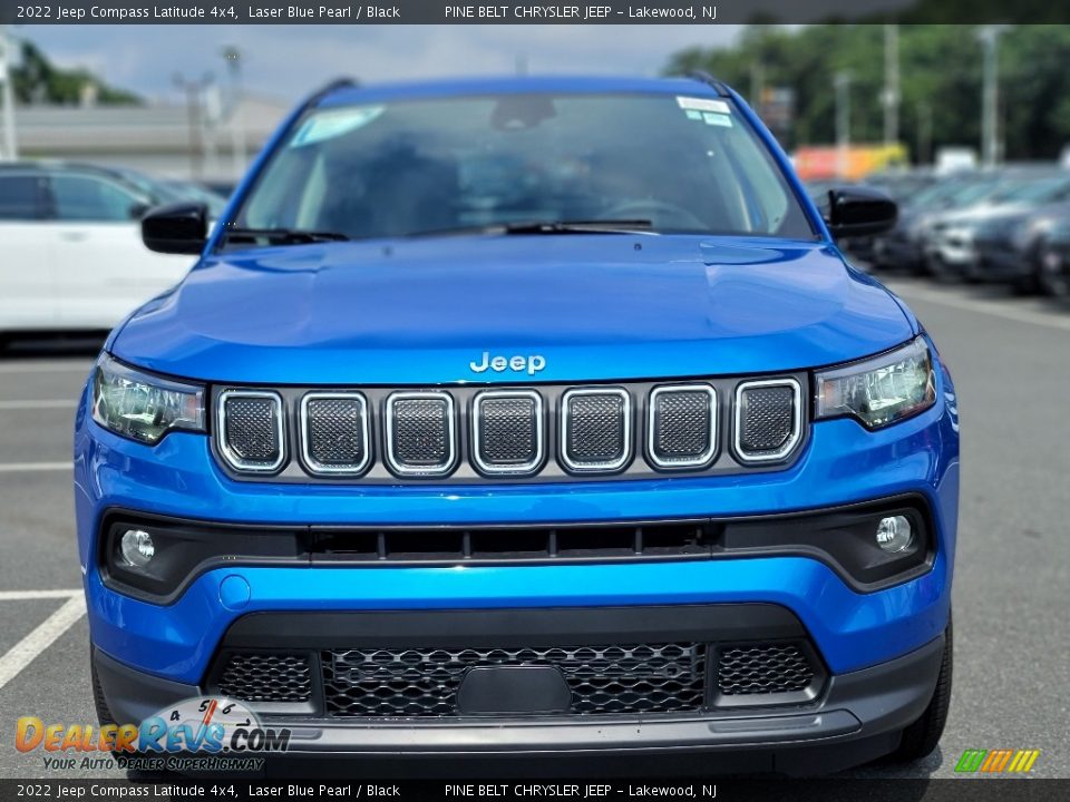 2022 Jeep Compass Latitude 4x4 Laser Blue Pearl / Black Photo #2