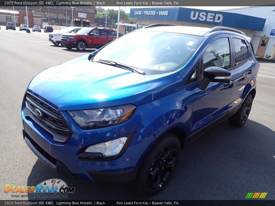 2022 Ford EcoSport SES 4WD Lightning Blue Metallic / Black Photo #4