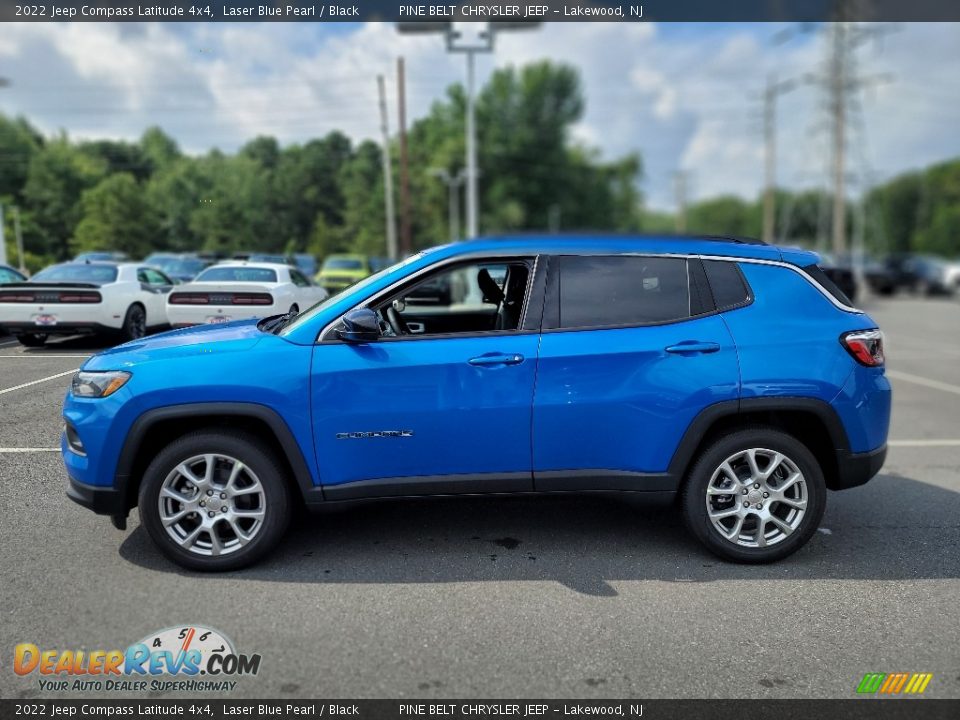 2022 Jeep Compass Latitude 4x4 Laser Blue Pearl / Black Photo #3
