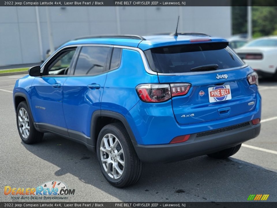 2022 Jeep Compass Latitude 4x4 Laser Blue Pearl / Black Photo #4