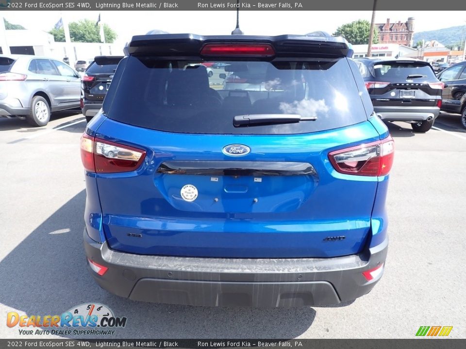 2022 Ford EcoSport SES 4WD Lightning Blue Metallic / Black Photo #7