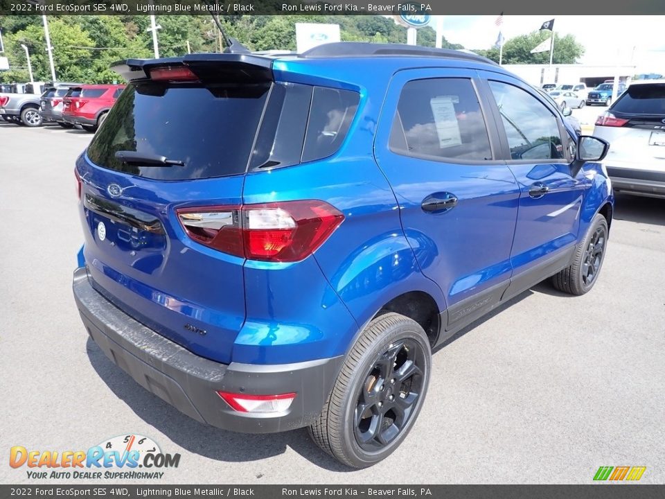 2022 Ford EcoSport SES 4WD Lightning Blue Metallic / Black Photo #8