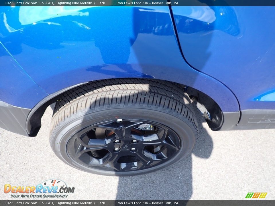 2022 Ford EcoSport SES 4WD Lightning Blue Metallic / Black Photo #9