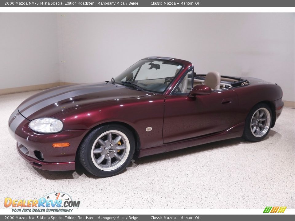 2000 Mazda MX-5 Miata Special Edition Roadster Mahogany Mica / Beige Photo #4