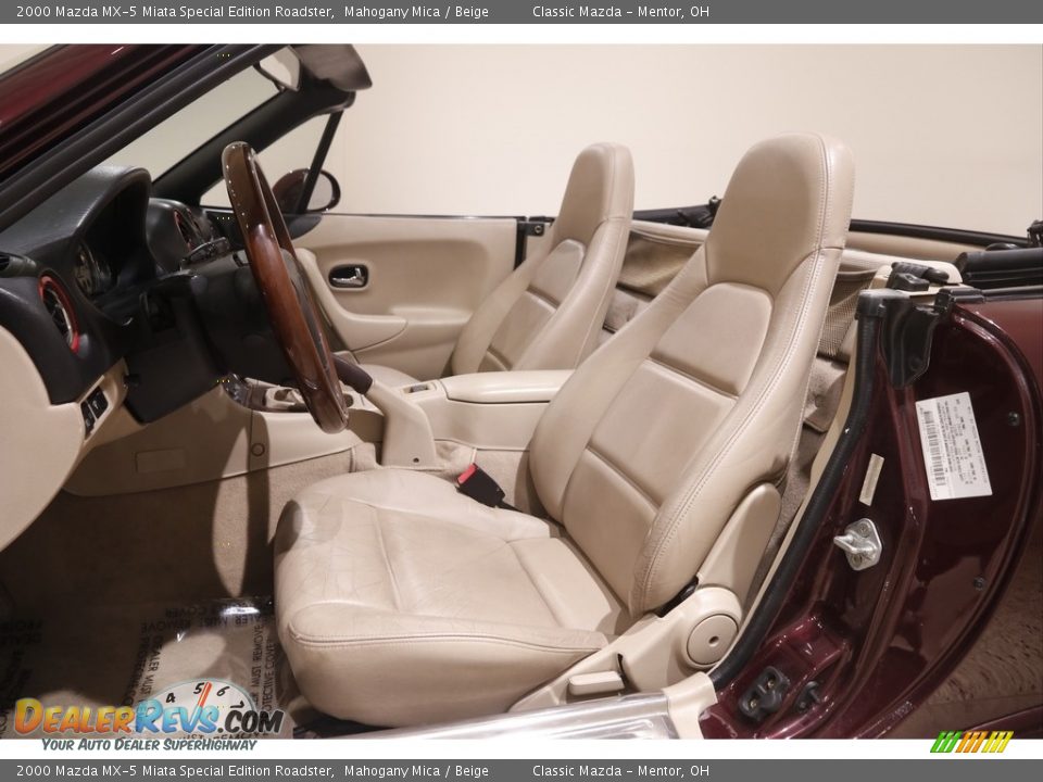 2000 Mazda MX-5 Miata Special Edition Roadster Mahogany Mica / Beige Photo #6