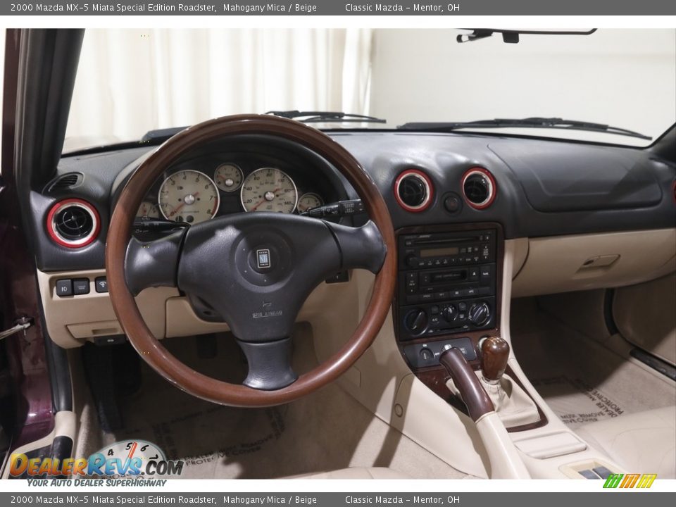 2000 Mazda MX-5 Miata Special Edition Roadster Mahogany Mica / Beige Photo #7