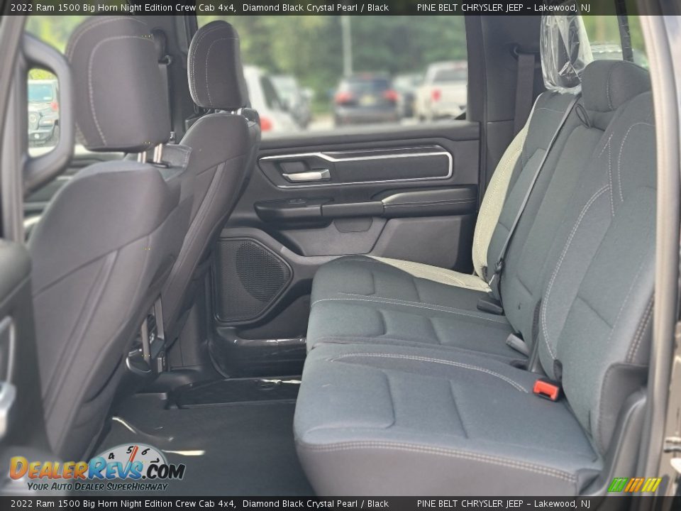 Rear Seat of 2022 Ram 1500 Big Horn Night Edition Crew Cab 4x4 Photo #6