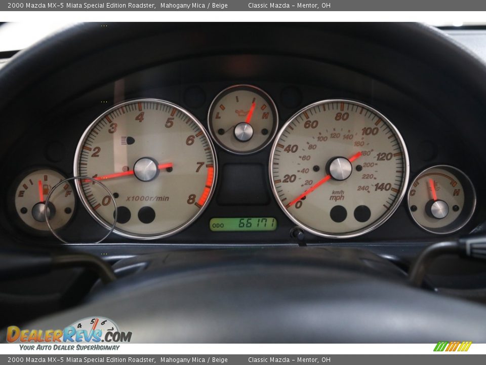 2000 Mazda MX-5 Miata Special Edition Roadster Mahogany Mica / Beige Photo #9