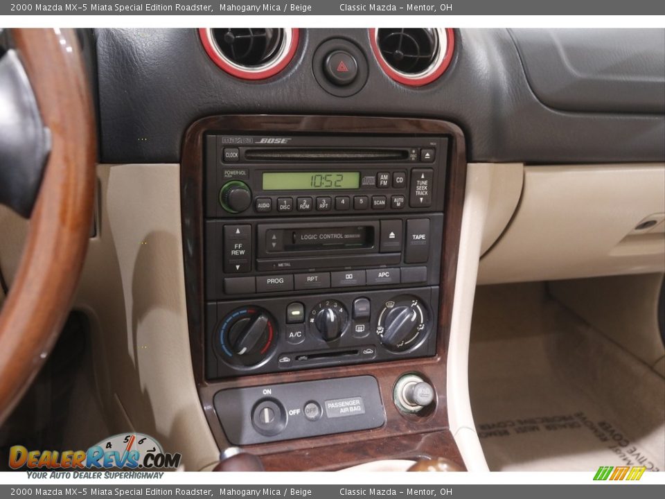 2000 Mazda MX-5 Miata Special Edition Roadster Mahogany Mica / Beige Photo #10