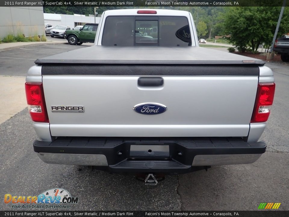 2011 Ford Ranger XLT SuperCab 4x4 Silver Metallic / Medium Dark Flint Photo #3