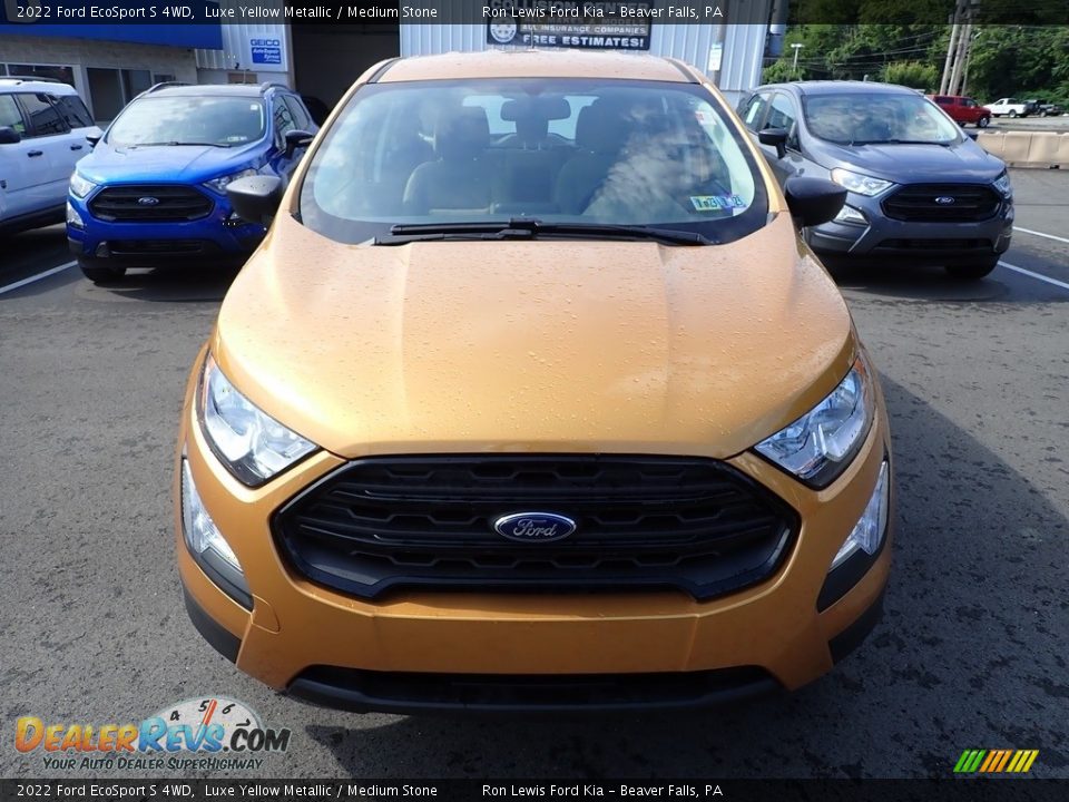 2022 Ford EcoSport S 4WD Luxe Yellow Metallic / Medium Stone Photo #3