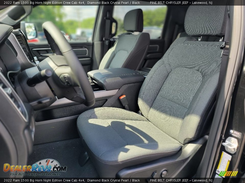 Front Seat of 2022 Ram 1500 Big Horn Night Edition Crew Cab 4x4 Photo #10