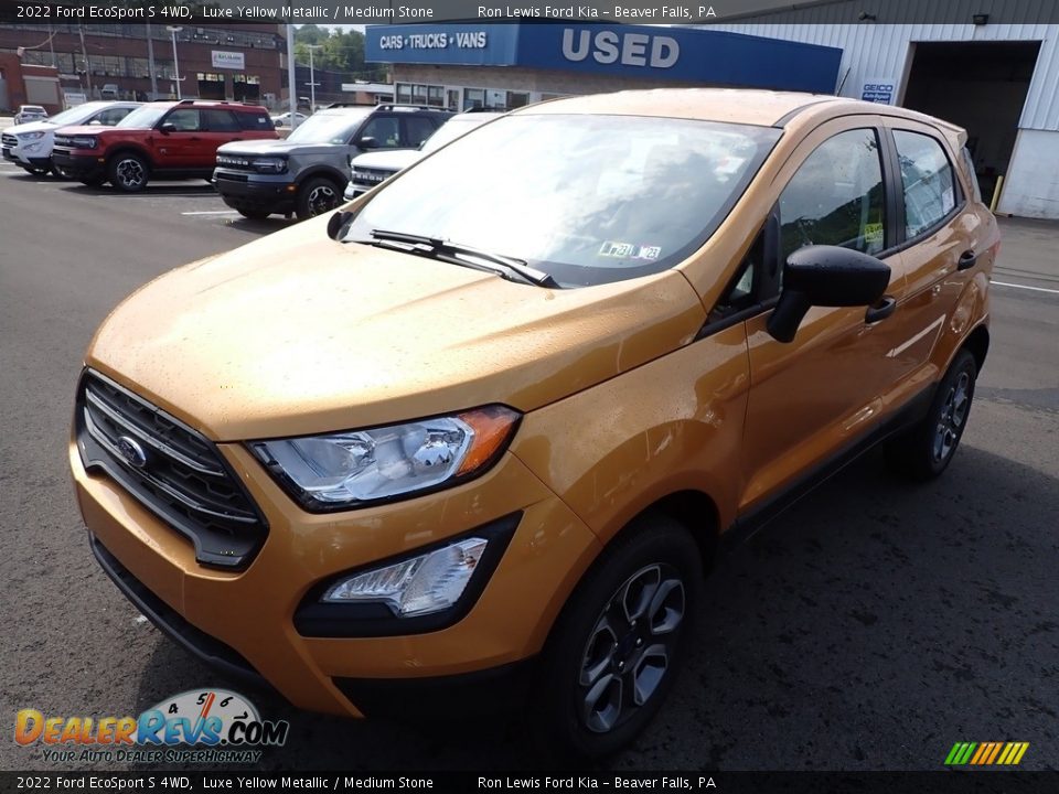 2022 Ford EcoSport S 4WD Luxe Yellow Metallic / Medium Stone Photo #4