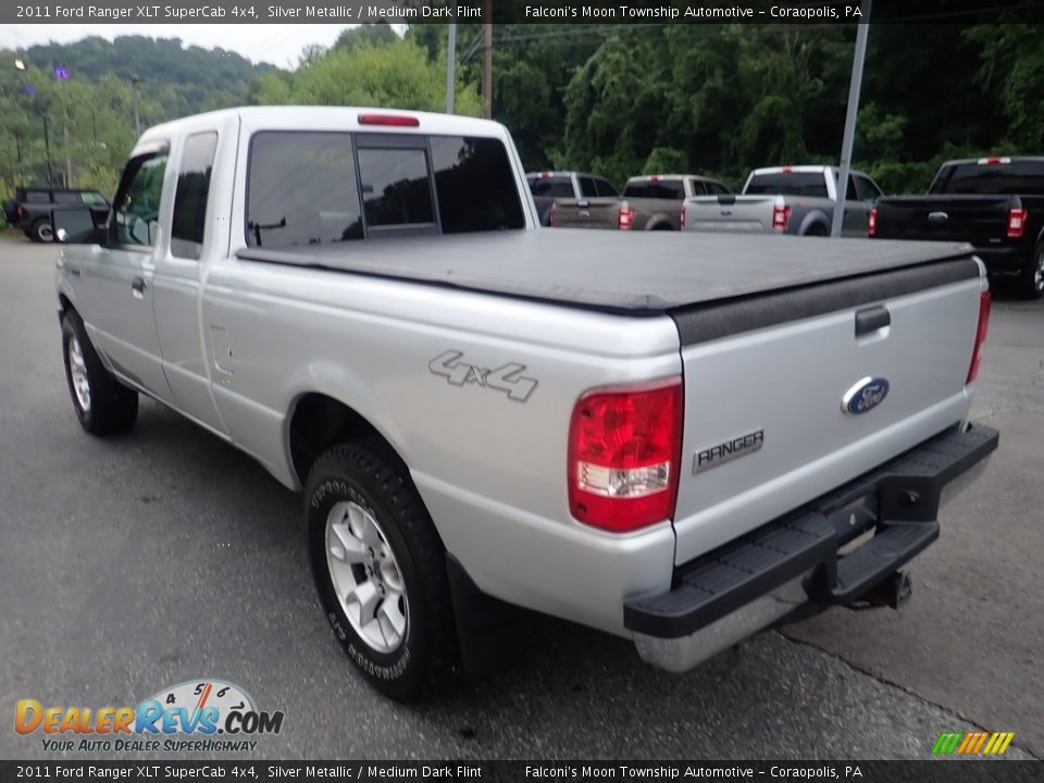 2011 Ford Ranger XLT SuperCab 4x4 Silver Metallic / Medium Dark Flint Photo #5