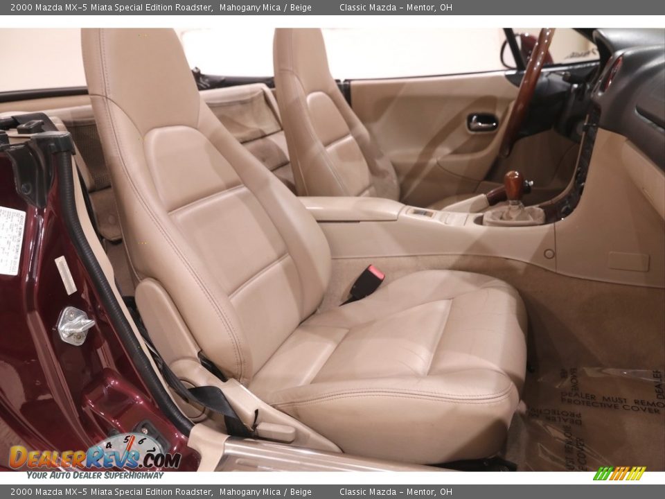 2000 Mazda MX-5 Miata Special Edition Roadster Mahogany Mica / Beige Photo #15
