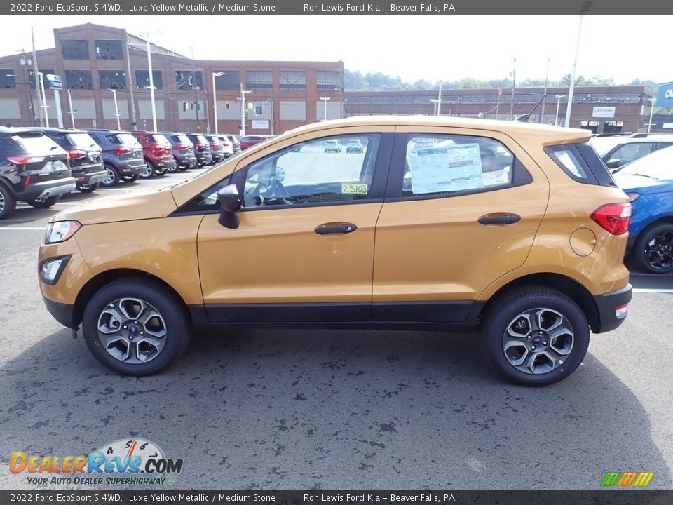 Luxe Yellow Metallic 2022 Ford EcoSport S 4WD Photo #5