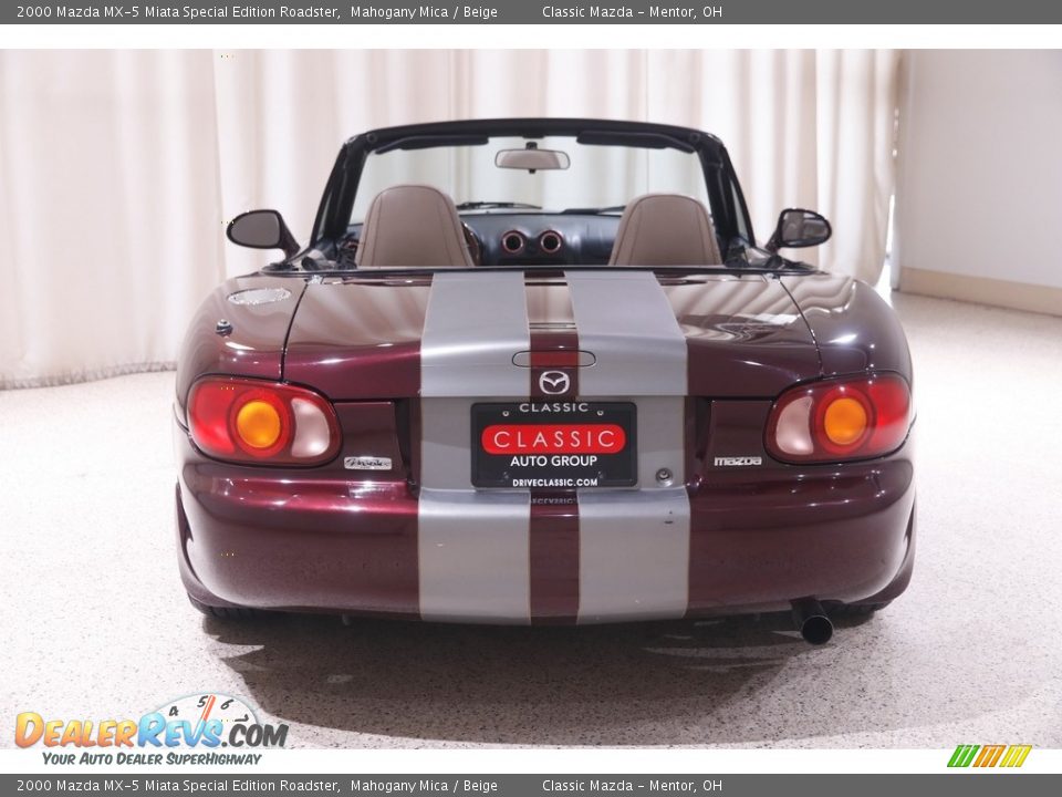 2000 Mazda MX-5 Miata Special Edition Roadster Mahogany Mica / Beige Photo #16