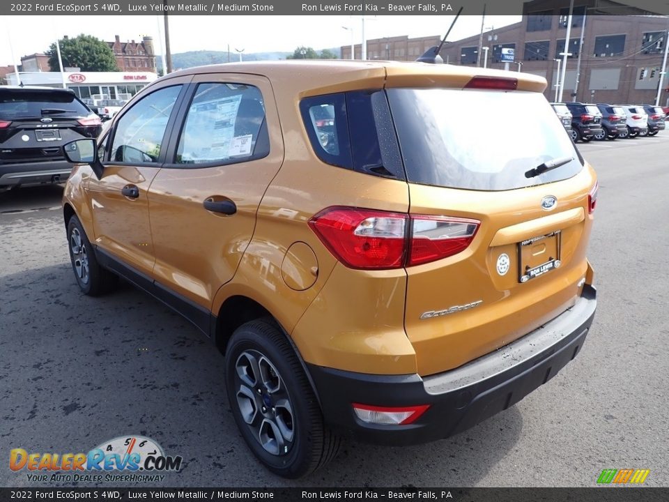 2022 Ford EcoSport S 4WD Luxe Yellow Metallic / Medium Stone Photo #6