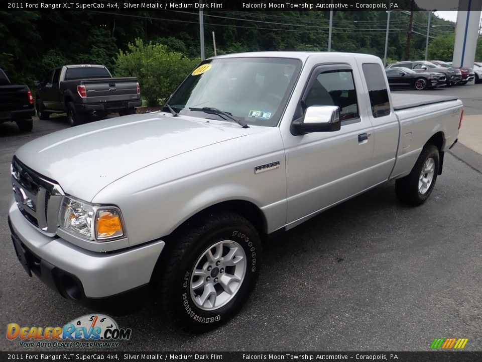 2011 Ford Ranger XLT SuperCab 4x4 Silver Metallic / Medium Dark Flint Photo #7