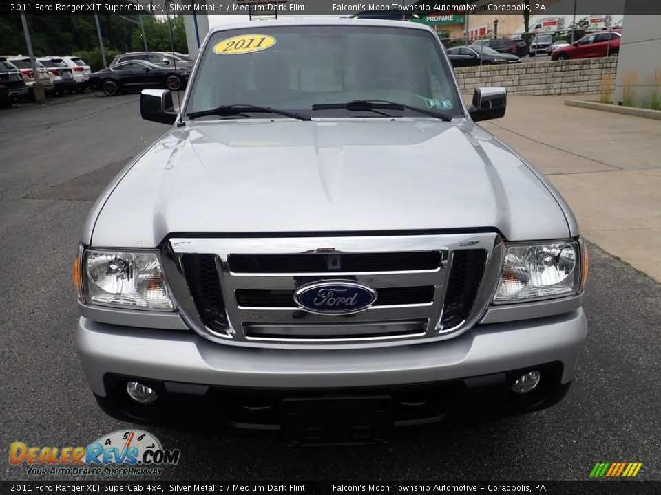 2011 Ford Ranger XLT SuperCab 4x4 Silver Metallic / Medium Dark Flint Photo #8